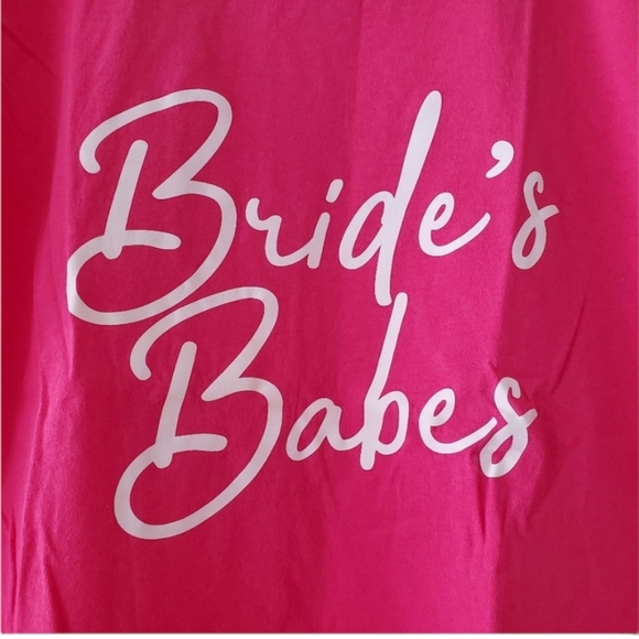 ✅ Bride's Babes Pink T-shirt - Picture 4 of 8